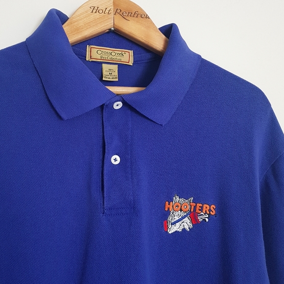 Vintage Hooters Blue Golf Polo - Picture 3 of 3